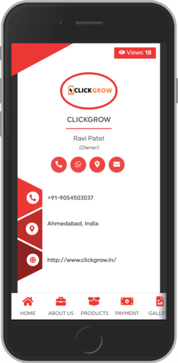Digital business card template 4